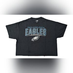 NFL Team Apparel Philadelphia Eagles Black T-Shirt XXL Men's Short Sleeve Eagles